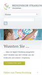 Mobile Screenshot of medizinischestrahlung.de